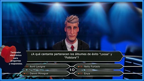 electronica de juego de preguntas y respuestas gana el que pareta primero